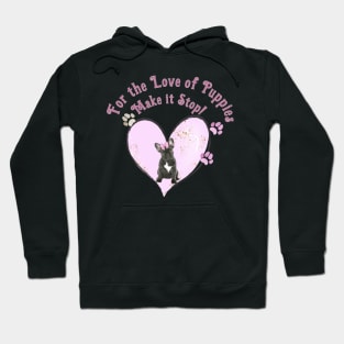 Love Puppies pink French bulldogs Hoodie